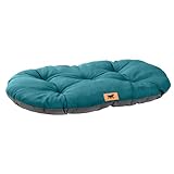 Ferplast Hundebett Relax, Hundekissen, Katzenkissen, Hundematte für Hundehütten und Autos – waschbar – aus Baumwolle mit weicher Polsterung, 55 x 36 cm. Ottanio