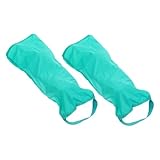 Healeved 2 Stück Sockenanziehhilfe Kindersocken Socken Fußärmel Strümpfe Fußsocken Sockenanziehhilfe Grünes Nylontuch