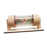 Perfeclan Rainstick Holz Baby Rainmaker Spielzeug DIY pädagogisches Lernen Bunte Perlen Regen Shaker Kinder beschäftigt Board Teil für Kinder Kinder