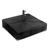 Eede Basee Abdeckung für quadratisches Dach, quadratisch, für Sonnenschirm-Basis, 600D Oxford-Stoff, robust, für Terrasse, Pool, Hinterhof