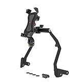 OUVECR GPS Halterung Motorrad Für CRF1100L Für Afrika Für Twin Adventure Sports 2020 Motorrad Ständer Halter Telefon Handy GPS Navigation Platte Halterung Handyhalterung Motorrad(USB Charging B)