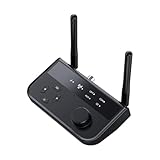 Audio-Sender und -Empfänger, BT 5.3 Audio-Adapter-Sender – BT-Audio-Splitter, TV-Sender mit großer Reichweite, Digital-Analog-Audio-Konverter für TV/PC