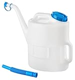 hünersdorff Trinkwasserkanne | Einfüllkanne | 13 Liter, lebensmittelecht aus HDPE, verschließbar, 2 Griffe, ideal für Wohnwagen, Wohnmobil und Camping, naturfarben
