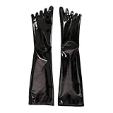 Damen Wetlook Zehentrenner Lange Socken Glänzendes Kunstleder Cosplay Strumpf Strumpfhosen Performances Kostüm Strumpfwaren Glänzende formelle Freizeitsocken, mehrfarbig, L