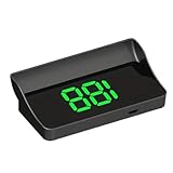 Head-up-Anzeige, Head-Up-Anzeige für Autos - Präziser Auto-HUD-Projektor, bunte LED-Anzeige mit Sonnenblende | GPS-Modus, per USB wiederaufladbar, Tachoanzeige