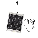 YDuupxe Solar-Wasserpumpen-Set, Monokristallines Panel, Effizienter Doppelseitiger Brunnen für Aquarien und Gärten, 10 W, 5 V, 3 W