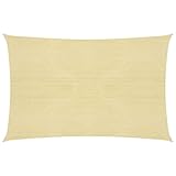 Rantry Casa Segel Sonnensegel Schattierung Sonnensegel Sonnenschutz Outdoor Sonnensegel für den Außenbereich Sonnensegel für den Außenbereich Schattensegel 160 g/m² Beige 5 x 8 m aus HDPE Haus Möbel