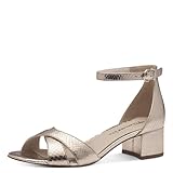 Tamaris Sandalette Damen Vegan Elegant metallic,EU 39