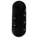 Limtula Kleines schwarzes Gepäckschloss, Kofferschloss, Rucksackschloss, ABS-Textur, Zahlenschloss für sicheres Reisen