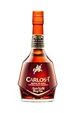CARLOS I Brandy aus Jerez Solera Gran Reserva | Hergestellt aus Trauben nach dem Criadera- und Solera-Verfahren und gereift in alten Jerez-Fässern. Alkoholgehalt: 40 %. Flasche: 70 cl.
