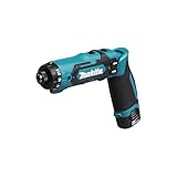 Makita DF012DSE Akku-Knickschrauber (7,2 V, Akkus/Ladegerät im Transportkoffer, 30 W, 7,2 V) schwarz/blau