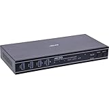 Inline KVM Switch für 2 PCs, HDMI 2.0, 4K@60Hz, Dual Monitor, USB 3.2, Hotkey & IR Fernbedienung, Audioausgang, Metallgehäuse, 57885F