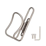 Flaschenhalter aus Legierung für Fahrradrahmen, leichte Halterung für 500-ml- und 750-ml-Flaschen in jedem Gelände (A)