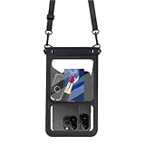 wasserdichte Handy-Trockentasche, 140 mm, einfach zu verschließen, strapazierfähig, große Kapazität, wasserdichte Handy-Tasche mit Umhängeband für, Reisen, Schwimmen