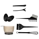 minkissy 8 Stück Teiliges Haarfärbe Pinseln Schale und Ohrschutz Langlebig Geruchsfrei für Glattes Lockiges und Kurzes Haar Einfach zu Bedienen Zeitsparend Hautfreundlich