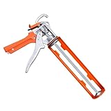 Alipis Drehbare Klebepistole Glas mit Verstärktem Rahmen Ergonomisches Haushalts Klebstoffdosiergerät Orange Langlebiges Handwerkzeug für Bau und Renovierung