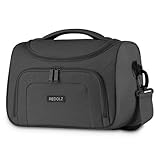 REDOLZ Beauty-Case Kulturtasche Kosmetikbeutel Kulturbeutel Kosmetiktasche Make-Up-Tasche | 31 x 19 x 21 cm | für Damen & Herren mit abnehmbaren Schultergurt & Aufsteckfunktion (Essentials 12)