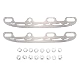 Garneck Outdoor Rollschuhe Zubehör 1 Satz Kufen Ersatzkufen aus Edelstahl 290mm mit 16 Seiteneinsätzen für Rollschuh Reparatur