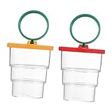 ifundom 2Er-Box Beobachtungsbox für Insekten Beobachtungskäfige Zuschauerkäfige Exploration Criter-Fall outdoorspielzeug Outdoor Spielzeug Bug-Viewer-Käfige Bug-Vergrößerungsfall Abs rot