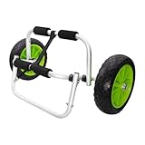 LOVIVER Faltbarer Kajakwagen, Kanuwagen, Trägerwagen aus Aluminiumlegierung, Kajakanhänger für Outdoor-Boot-Wassersport-Paddle-Board