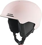 ALPINA Brix Jr - Sicherer und Leichter Skihelm für Kinder, mit Abnehmbaren Ohrenpolstern, Optimaler Stoßabsorption und Guter Belüftung, Light-Rose matt, M (55-59)