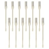 SHINYPASING 12 Stück Manuelles Nasenhaartrimmer Tragbarer Nasenhaarentferner für Damen und Herren Beiger Nasen und Ohrhaarschneider Einfach zu Reinigen für Tägliche Körperpflege