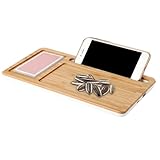 Furtryvl Valet Tray Ladestation, 10 W, Valet-Ladestation, kabellose Ladestation, Nachttisch-Tablett, Herren-Organizer für Tisch, Tablet