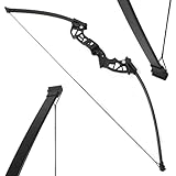 FQH Bogenschießen Recurve Pfeil und Bogen Set Zugkraft 30-53 lbs Einstellbare 28 Zoll Zugdistanz für Erwachsene und Anfänger für das Schießen im Freien Ziel Bogenschießen Training (Nur der Bogen)