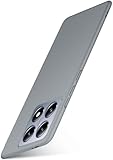 moex Alpha Case für Xiaomi 14T Pro Hülle Ultra Dünn, Schutzhülle mit erhöhtem Kameraschutz, Slim Cover Hardcase Backcover, Dünnste Handyhülle Minimalistisch, Matt Taupe