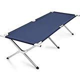 XZDEAIR 600d Oxford -Stoffcamping -Kinderbett, Aluminiumlegierungs -Gästebett, tragbares Klappbett zum Schlafen, leichtes Zeltbett
