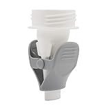 Karlak Breastmilk Aufbewahrungsbeutel Adapter Breast Milk Bag Clamps Ersatz für Lansinoh/Spectra S2 / Avent Brustpumpe mit weitem Hals, Weiß + Grau & Packung mit 1 Stück