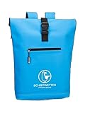 SCHIETWETTER Unisex Rucksack, groß, Daypack, Backpack, Freizeit, viel Stauraum, mit Regenschutz, PU-Material, wasserabweisend, modern, chic & funktional azuro OS