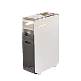 Freistehender Badezimmer-Schrank mit transparenten Schubladen und Rollen, ideal für kleine Räume und Lücken, maximiert Organisation und Zugänglichkeit