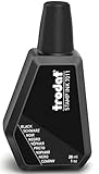 Trodat Schwarze Tintenflasche, 28 ml, Ersatztinte für Handstempelkissen