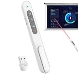 Fernbedienung Für Computer Präsentationen | 2,4 GHz USB Folienfernbedienung - Drahtloser Computer-Mit Lautstärkeregler,für Schule, Unterricht, Vorlesung, Training, Business sowie