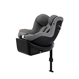 CYBEX Gold Kinder-Autositz Sirona Gi i-Size Comfort inkl. Base, Ab ca. 3 Monaten bis 4 Jahre (Ab Geburt mit Neugeboreneneinlage), Max. 20 kg, 61 - 105 cm (Ab 40 cm mit Neugeboreneneinlage), Lava Grey