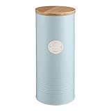 Typhoon Living Collection, Pastellblau, 2,5 Liter Spaghettidose, Stahl, Holz, Silikon