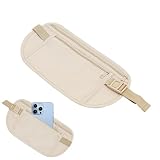 Geldgürtel Für Reisen,Bauchtasche Damen Klein,Brustbeutel Herren,Bauchtasche Beige,Money Belt,Diebstahlsichere Tasche Damen,Bauchtasche Flach Sport Wertsachen für Klein,Kleine Fuer für Kreditkarten