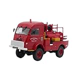 Renault R2240 Feuerwehrwagen Modellauto aus Metallguss im Maßstab 1:43 Sammlerstück Tischdekoration Büro Zimmerdeko