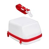 Digitalkamera-Koffer – Kompakte Aufbewahrungstasche aus EVA-Kunststoff, Schutzrahmen für die Kamera, kratzfester Reise-Wickelorganisator, Sofortdruck-Kamerahalterung für Filme, weiß, Se référer au