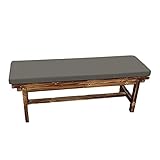 160 x 45 x 5 cm, wasserabweisend, Outdoor-Bank/Sette-Kissen, waschbar, Terrassenschaukel, Korbstuhlkissen mit Reißverschluss, Liege, Liege, Sitzverdickung für Rattan, Zweisitzer, Sofa, Esszimmersitz