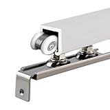 Schiebetür-Set, Schiene, Einzelschiene, Schiebetürsystem, Kleiderschrank, robuste Taschen-Hardware und Schienen-Set für Schlafzimmer/Büro/Küche, anpassbare Bifold Türschiene