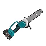 Kettensäge mit Akku, Akku Kettensäge 6 Zoll mit 400W Bürstenloser Motor, 4000mAh Akku Säge für 18V Akku, mit Automatischer Öler, Handkettensäge für Garten, Holz, Äste | Leicht (2.1kg)