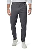 Elegancity Herren Chino Hose Casual Chinohose Baumwolle Freizeithose Arbeitshose Stretch Outdoorhose Pants Trousers Business grau XL