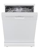 Respekta Bena Unterbau-Geschirrspüler, 60 cm/Freistehend / 5 Programme/Startzeitvorwahl/Automatische Türöffnung / 2 Sprühebenen / 49 dB/Energieeffizienzklasse D/Weiß / GSPS60W-12