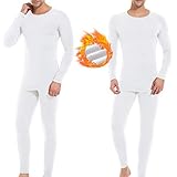 HAPYWER Herren Thermounterwäsche Set Atmungsaktiv Funktionsunterwäsche Lange Thermowäsche mit Hot Warm Base Layer für Ski Winter Sport