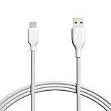 Amazon Basics USB-C-auf-USB-A 2.0 Schnellladekabel für Android-Telefone, 480 Mbit/s Geschwindigkeit, USB-IF-zertifiziert, für Apple iPhone 16/15, iPad, Samsung Galaxy, Tablets, Laptops, 1.8 m, Weiß