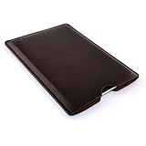 Leder iPad Mini, iPad Mini 2, und iPad Mini 3 Sleeve - Tablet-Hülle Sleeve von Dockem; Schlank, Einfache und Professional Vorstand mit weicher Mikrofaser gefüttert Filz Dunkelbraun Basic-Synthetic-Leder Schutzhülle Tablet Tasche Cover für iPad Mini, Mini Retina, Minii 2, und Mini 3