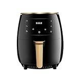 4,5L Haushalt Multifunktions Friteuse, Backofen Heißluftfritteuse, Touchscreen zur Steuerung von Temperatur und Zeit(Nero)