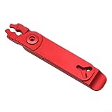 Gdfnmogo Kettengliederzange aus Aluminiumlegierung, Schnellverbindungswerkzeug mit Zwei-Wege-Bajonett-Design für einfache Ketteninstallation und (rot)